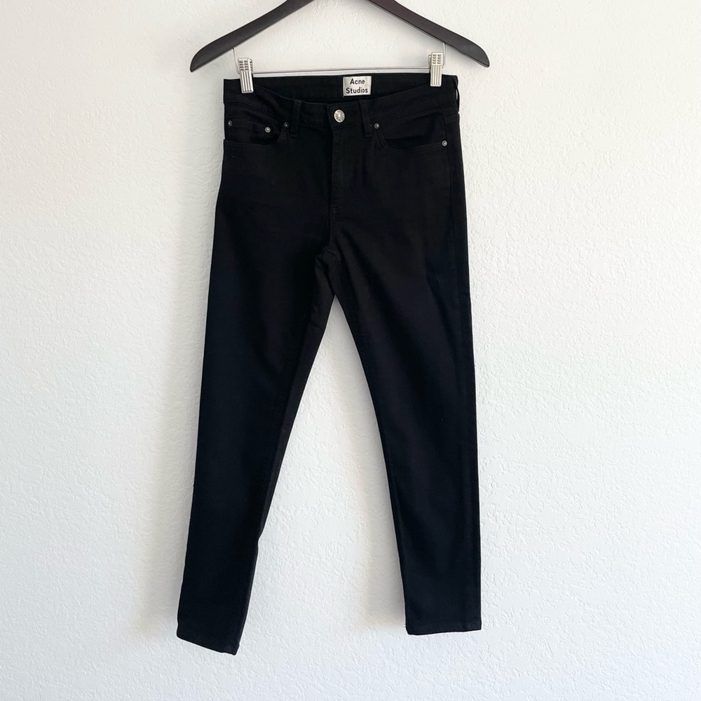 Acne Studios Skin 5 Black jeans, classic skinny cut. Size 28/30.
